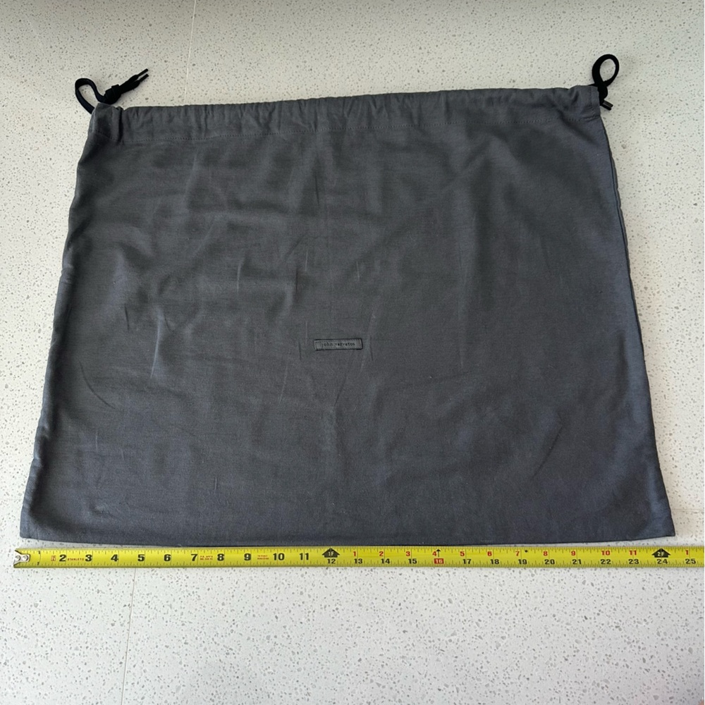 John Varvatos Gray Drawstring Dust Bag